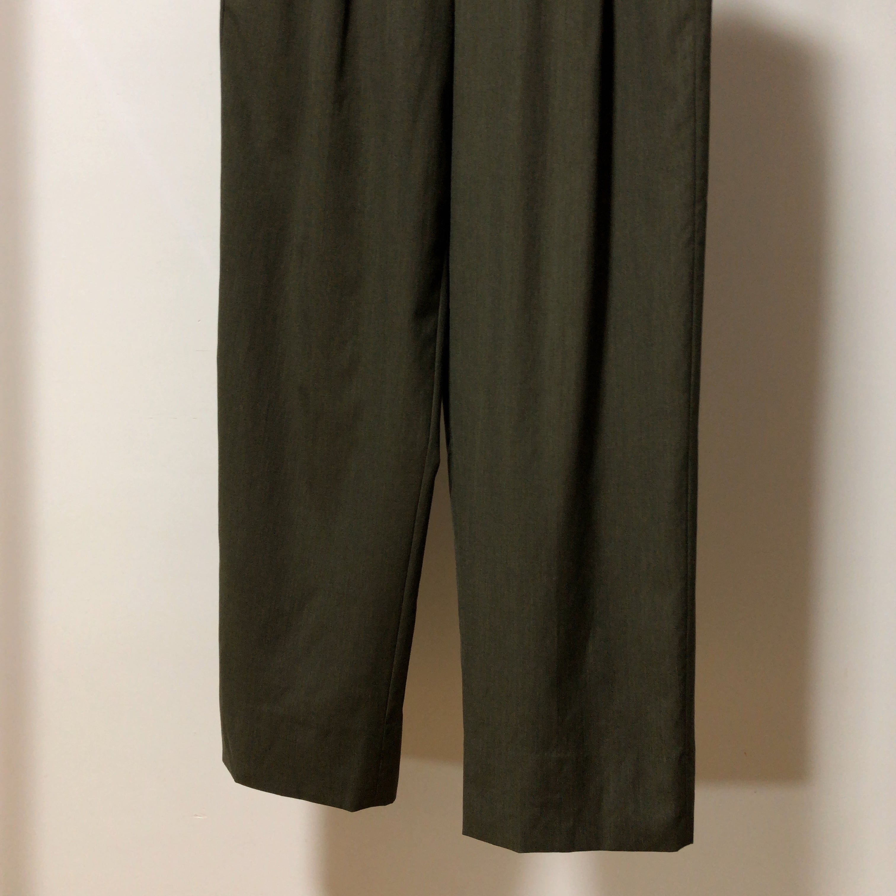 GIORGIO ARMANI / 80's Vintage 2tuck Wool Trousers / Made in Itary