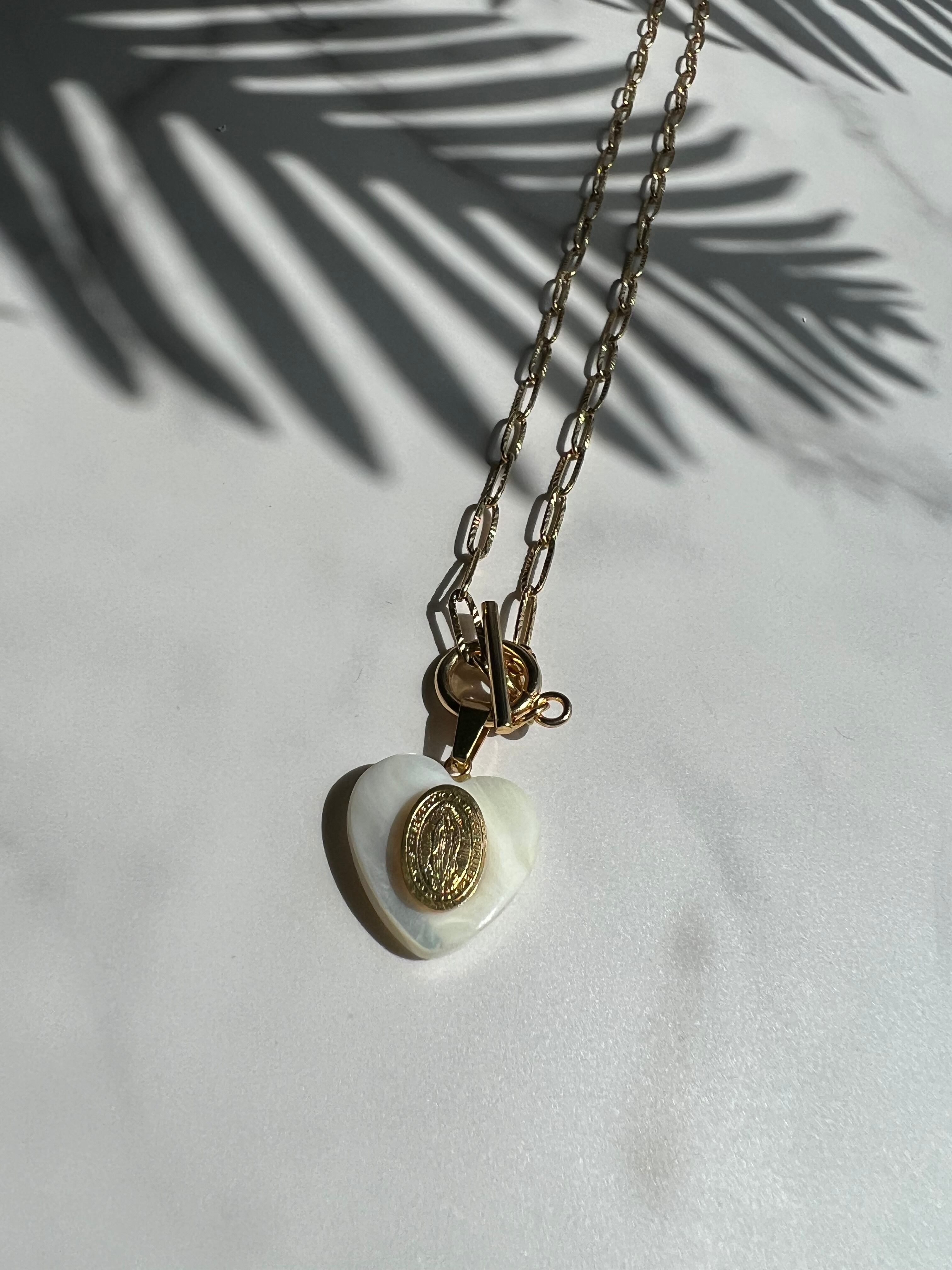 MARIA ×Heart shellnecklace(マリア不思議のメダイ×ハートシェル