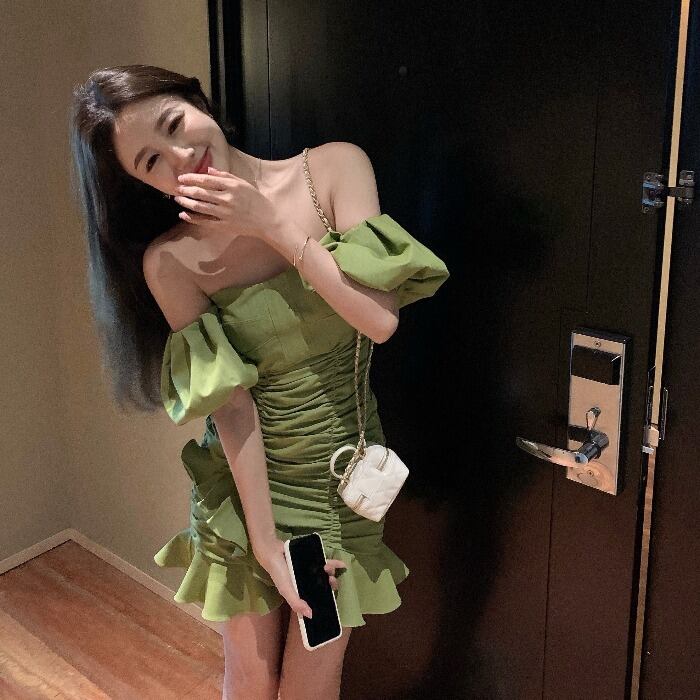 スカート サマースタイルスタンダードウェストドレス レトロ 夏物 ドラファッションホール6455354206