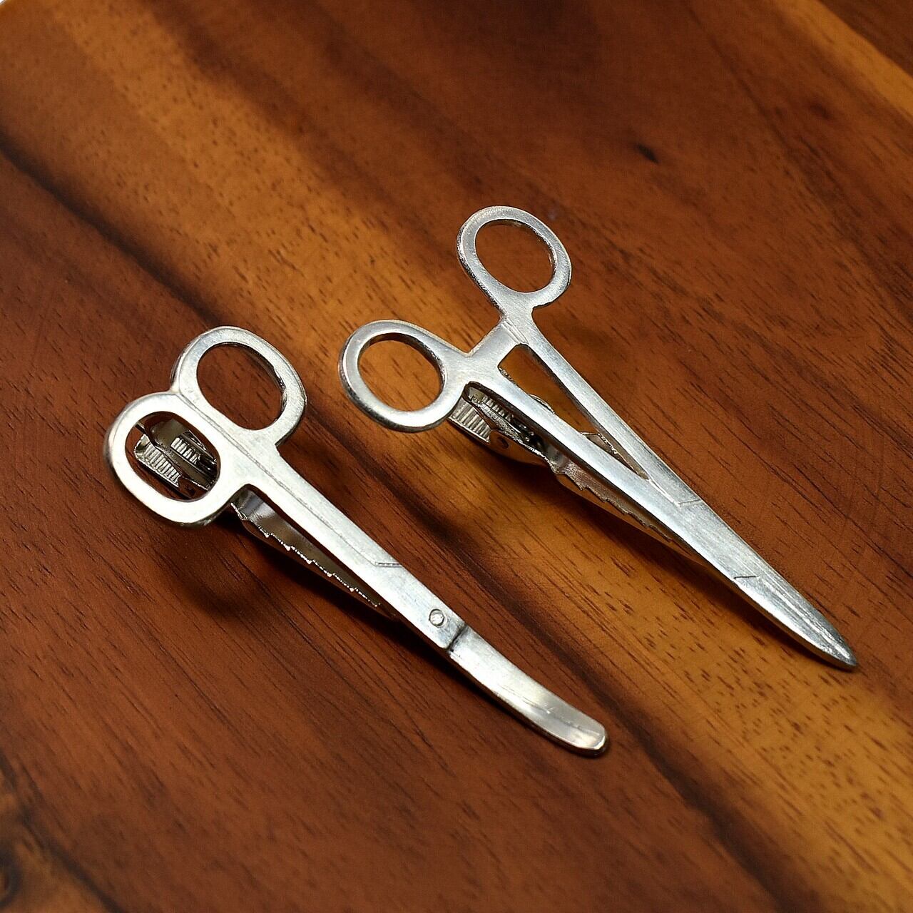 ペアン 医療器具 シルバーネクタイピン | ネクタイピン専門店 工房Ankh