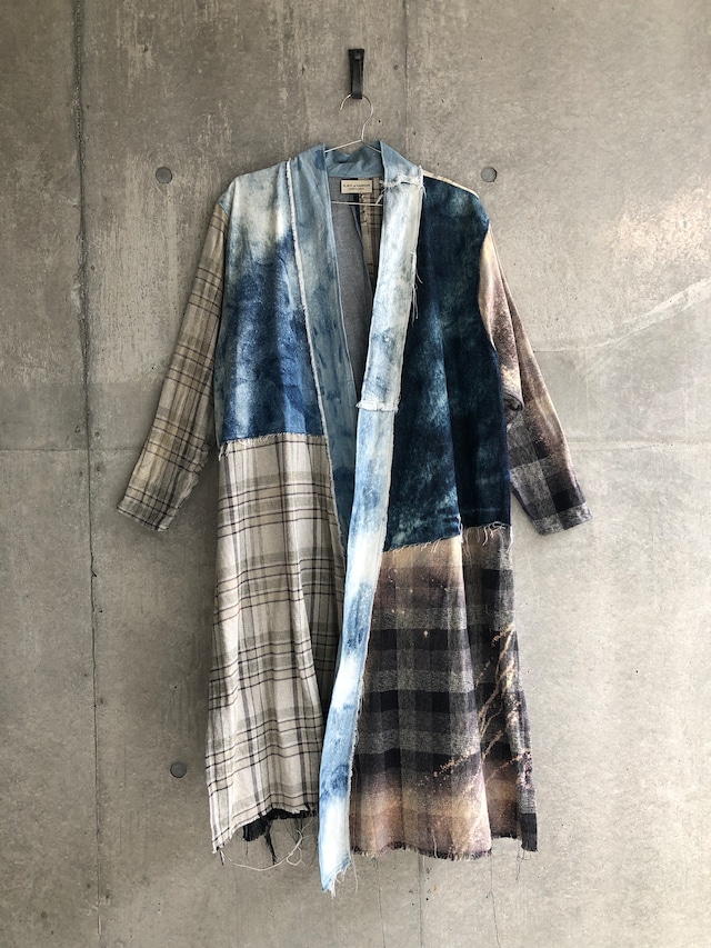 one off check gown  2