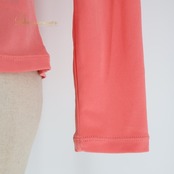 社交ダンス 衣装 トップス ピンク系 チャコットロイヤルダンス Chacott ROYAL DANCE ブラウス フリル 上品 長袖 レッスン 練習 伸縮 ストレッチ 淡い かわいい 華やか 日本製 ダンス衣装