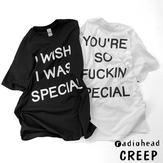 RADIOHEAD　creep　「FU●CKIN' SPECIAL」レディオヘッド　クリープ　Tシャツ 【GILDAN】 --- Thom Yorke　トムヨーク　ロックTシャツ　バンドTシャツ ---　/ 2000-radiohead-creep