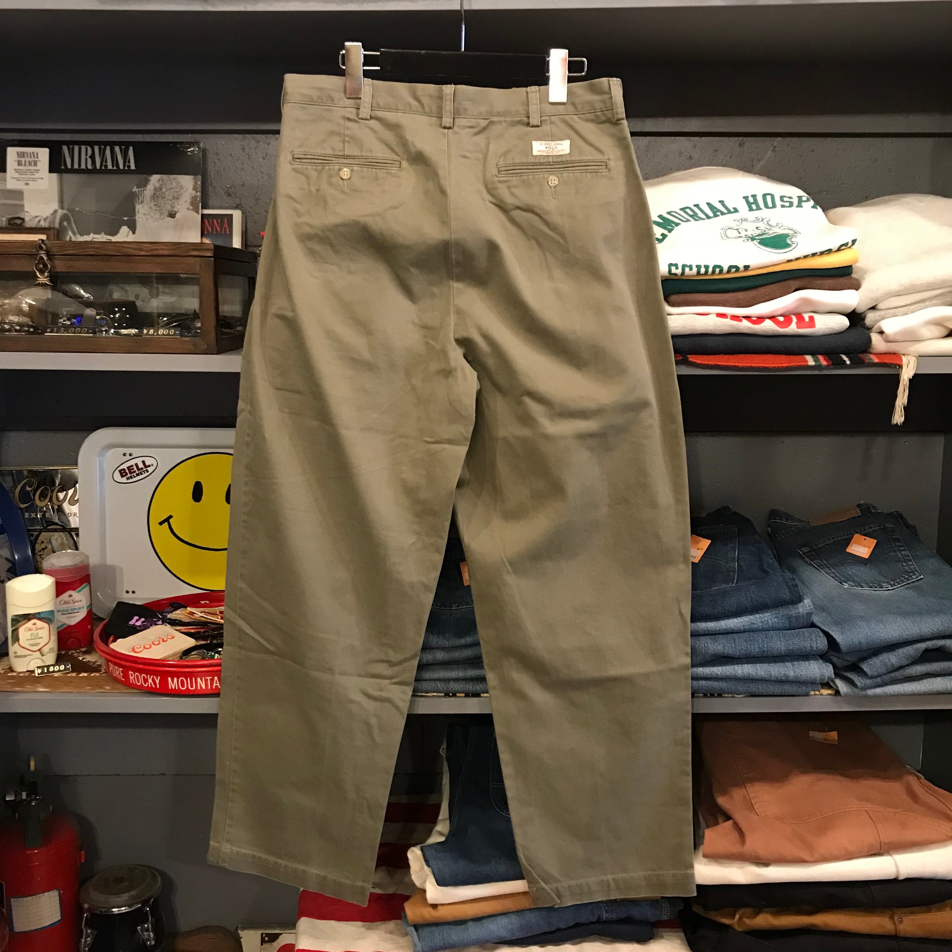 90s Polo Ralph Lauren 2Tuck Chino Pants | VOSTOK