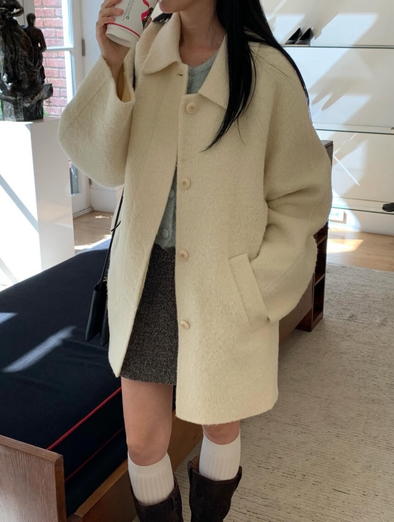 (予約) JINSIM / Of alpaca cort 2color