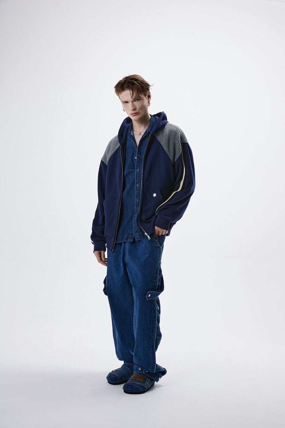 ☆ZEROBASEONE ジャンハオ 着用！！【RSSC】KNIT MIXED HOOD