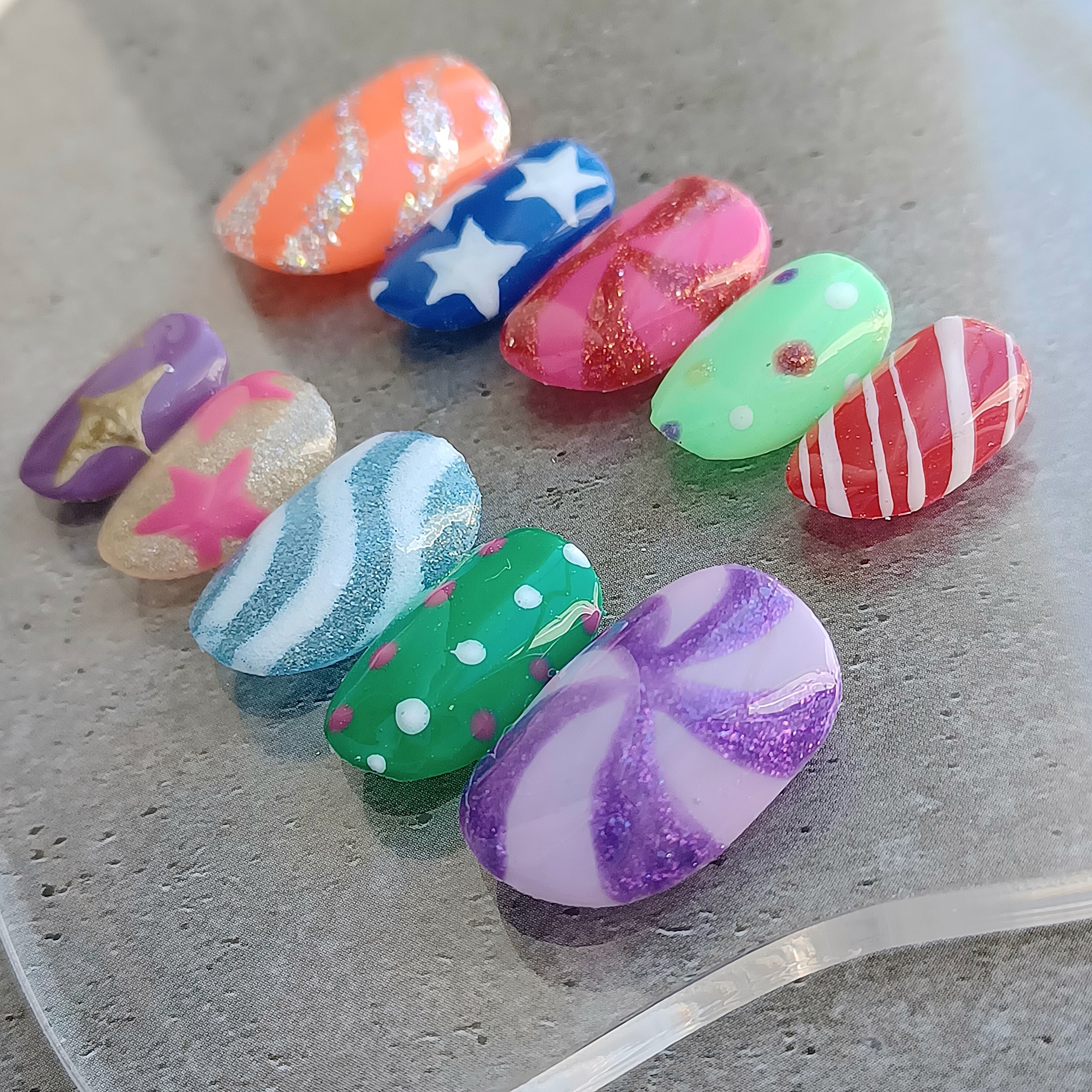 【サイズオーダー用】ぷっくりフラワーネイル　ネイルチップ　ニュアンスネイル サイズオーダー】ぷっくりフラワーネイル ネイルチップ ニュアンス