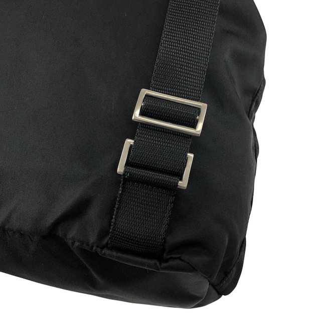 PRADA プラダ バックパック ブラック トライアングルロゴ ナイロン フロントバックル vintage ヴィンテージ オールド rfyw7n