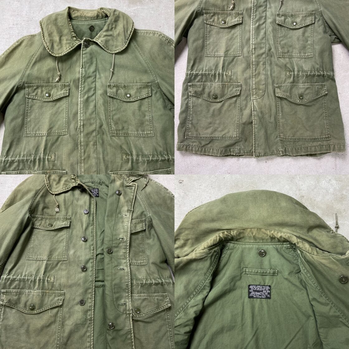 62年納品 60年代 黒タグ U.S.AIR FORCE 米軍実品 キャトルジャケット 