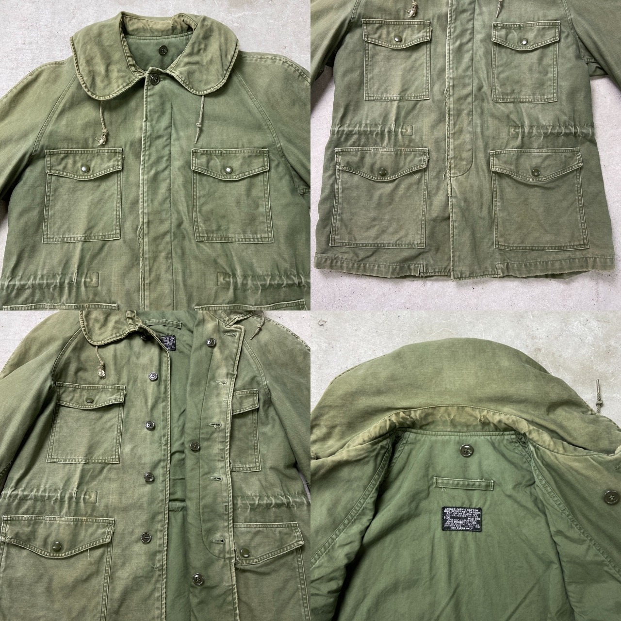 62年納品 60年代 黒タグ U.S.AIR FORCE 米軍実品 キャトルジャケット 