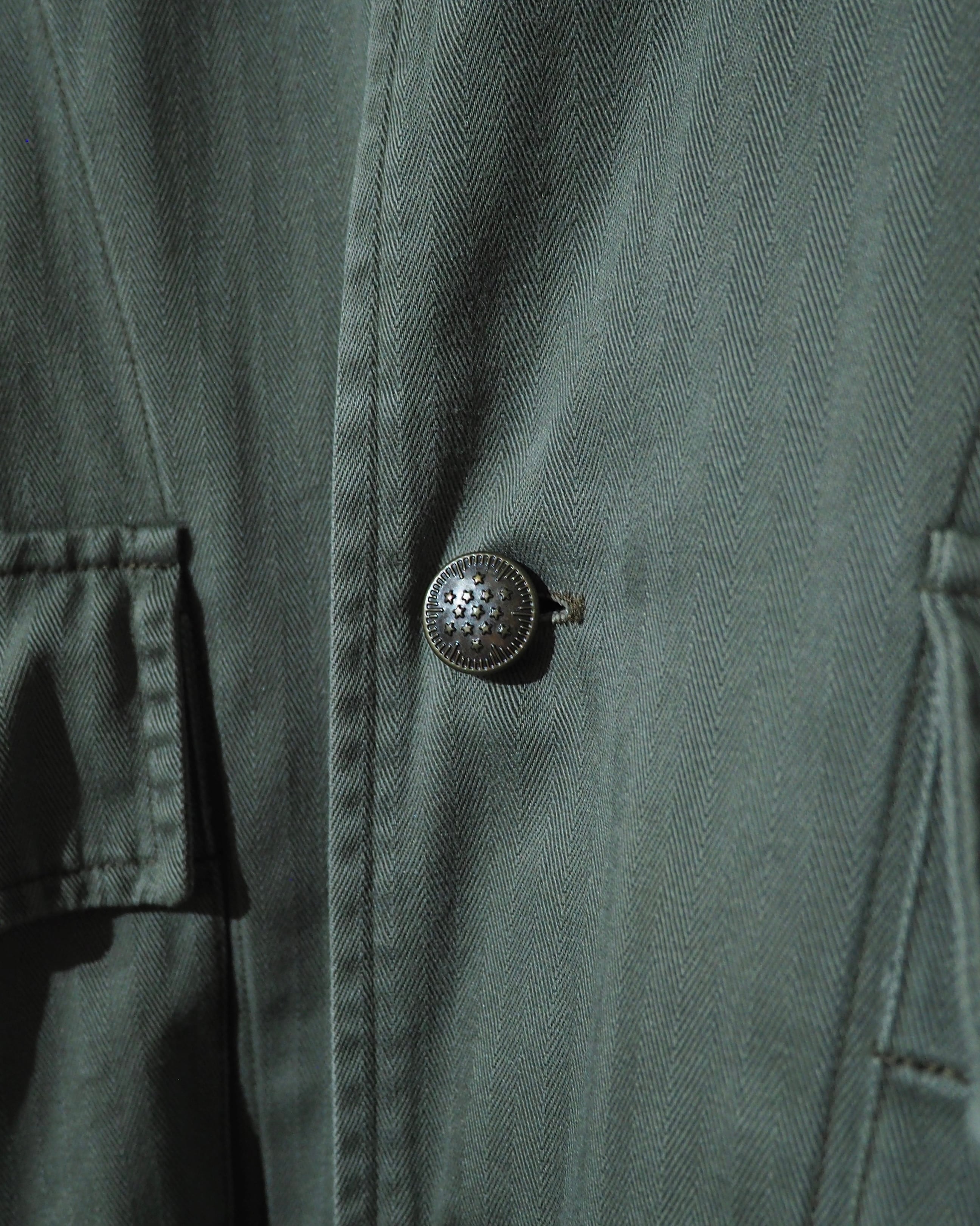 1990s ” 星条旗 ” Stars and Stripes Custom Vintage Loose Military Shirt Jacket