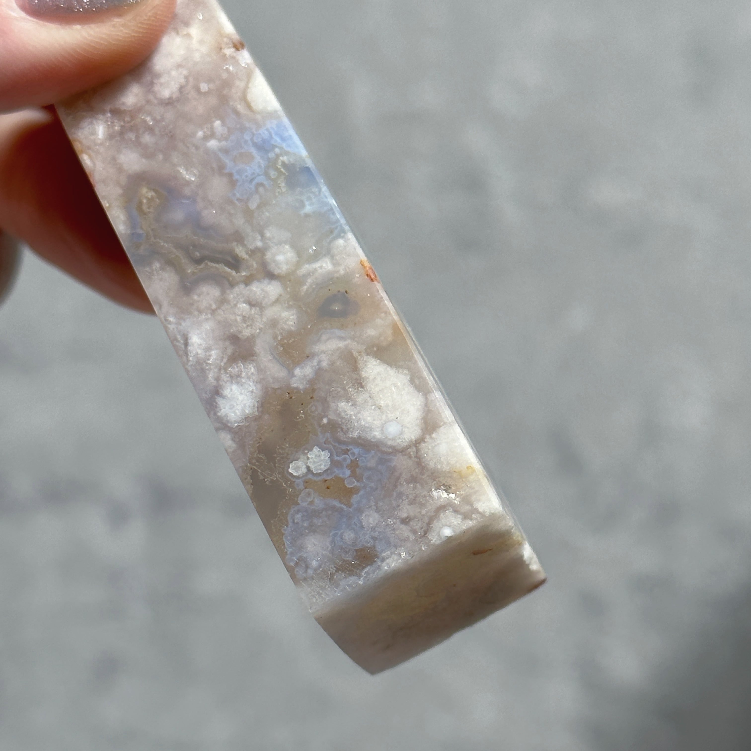 ブルーフラワーアゲート タワー型 13◇Blue Flower agate◇天然石