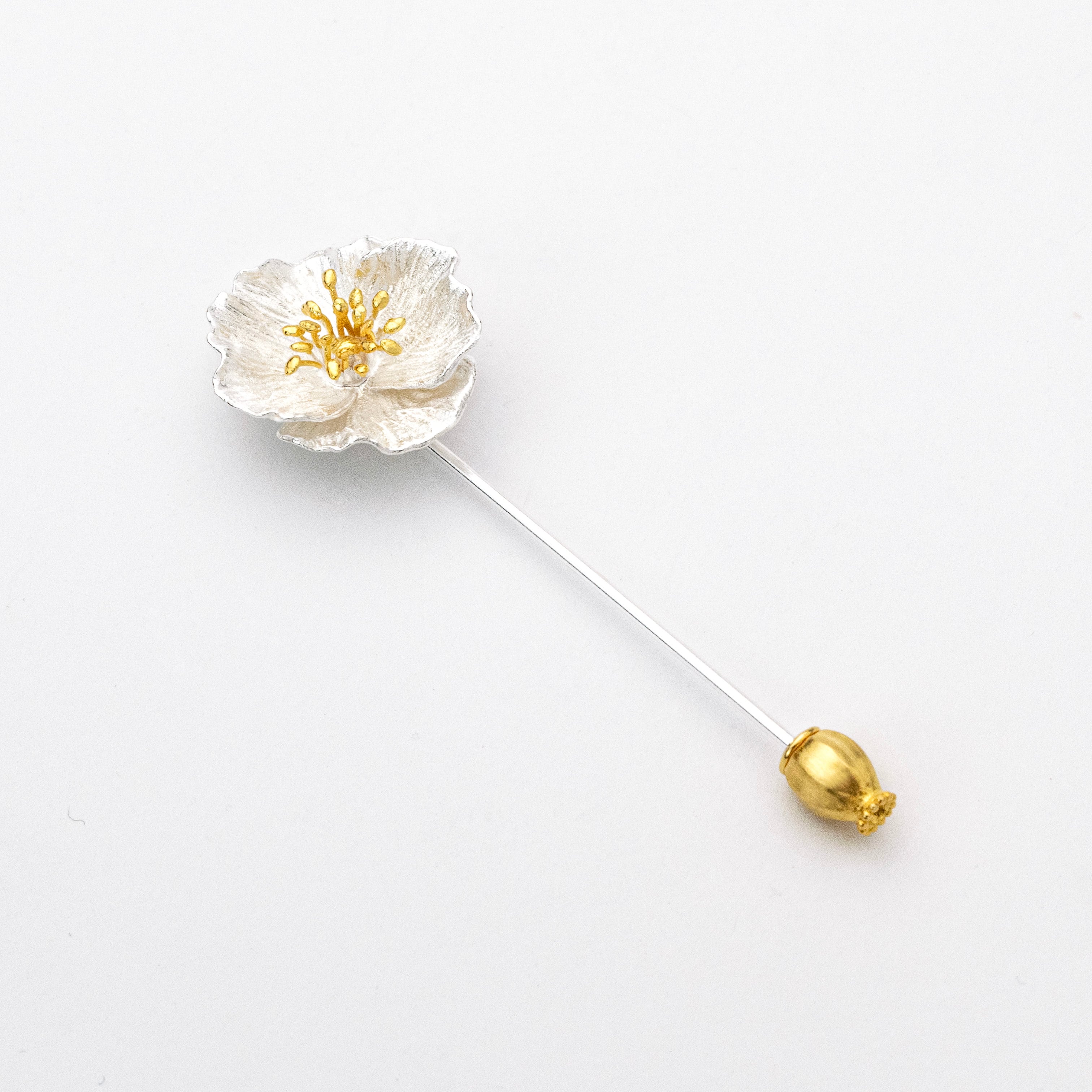 K18YGP〕咲くポピー ブローチ | HENUN