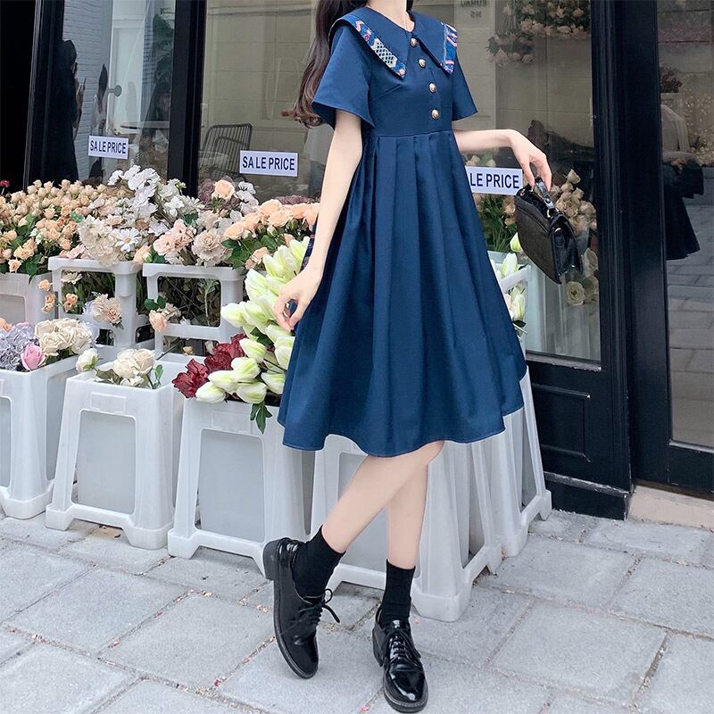 WANAIシリーズ】☆ワンピース☆ 夏服 可愛い 大きいサイズ 着痩せ 