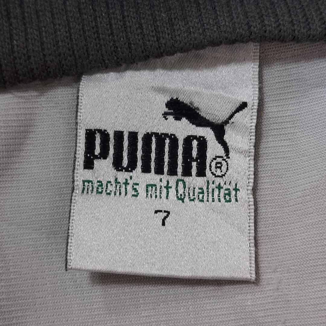 90s PUMA プーマ トラックジャケット グレー赤 ワンポイント刺繍 7