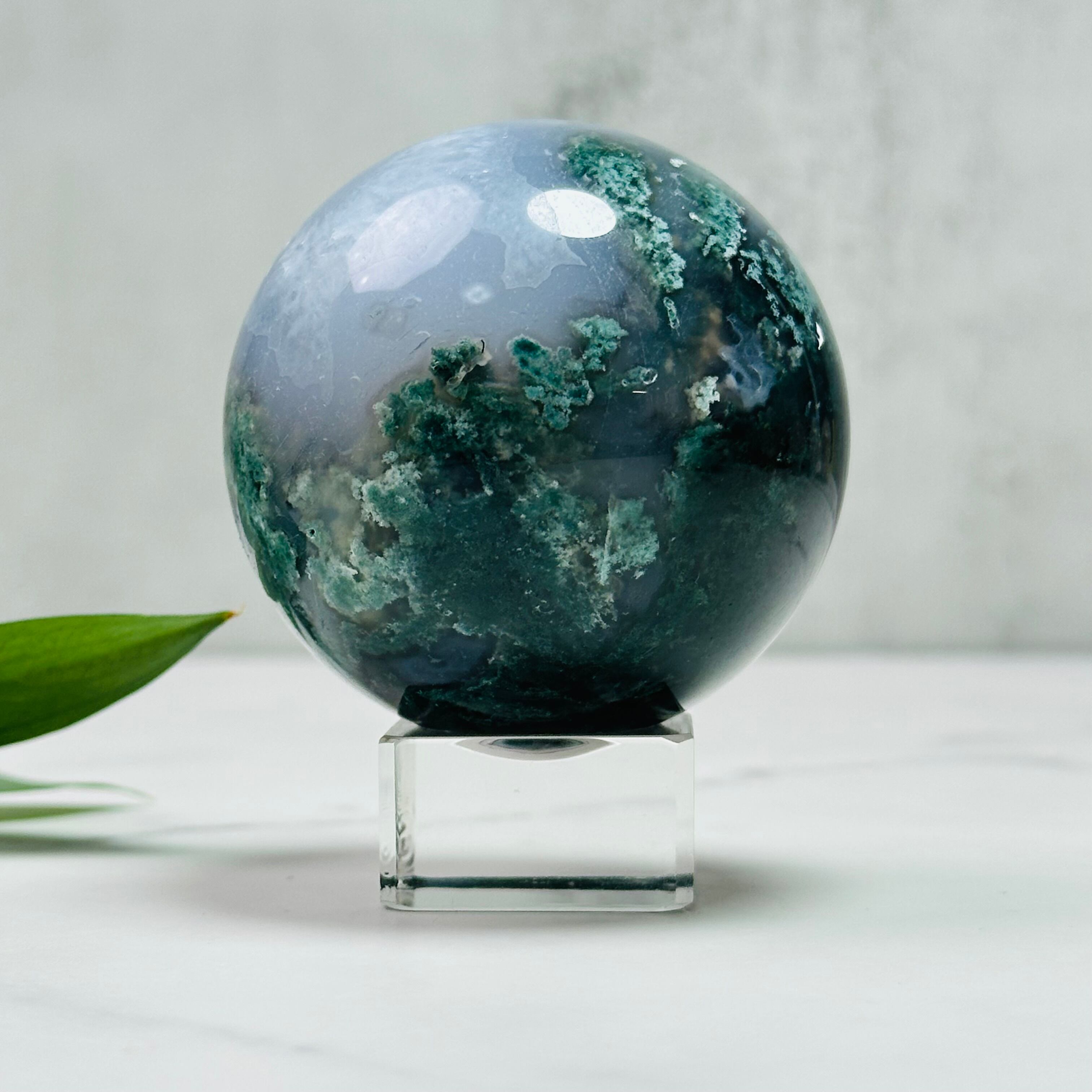 パープルモスアゲート 月 スカル 天然石 456g 25.モスアゲートハート②【天然石・鉱物・パワーストーン