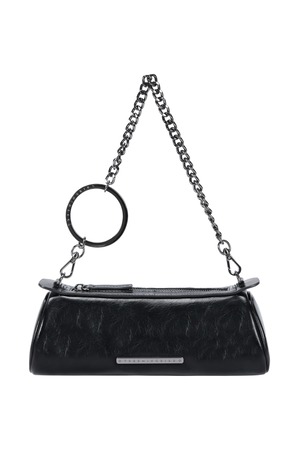 [TREEMINGBIRD] O ring Chain Barrel Mini Bag [ Black ] 正規品 韓国 ブランド 韓国通販 韓国代行 韓国ファッション 日本 店舗 トリミングバード
