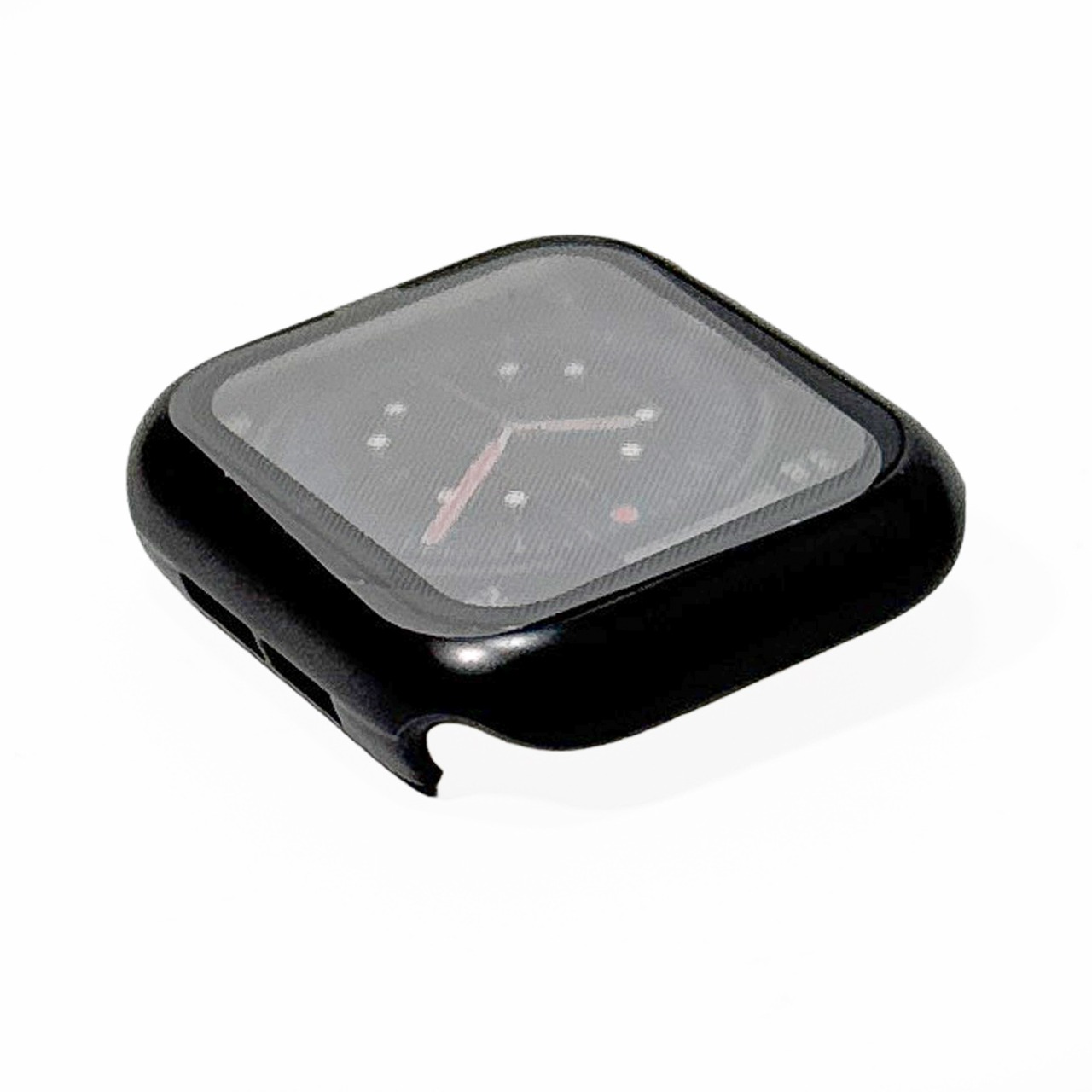 エレコム Apple Watch 40mm用フルカバーケース プレミアムガラス 高透明 ブラック AW-23EFCGPBK