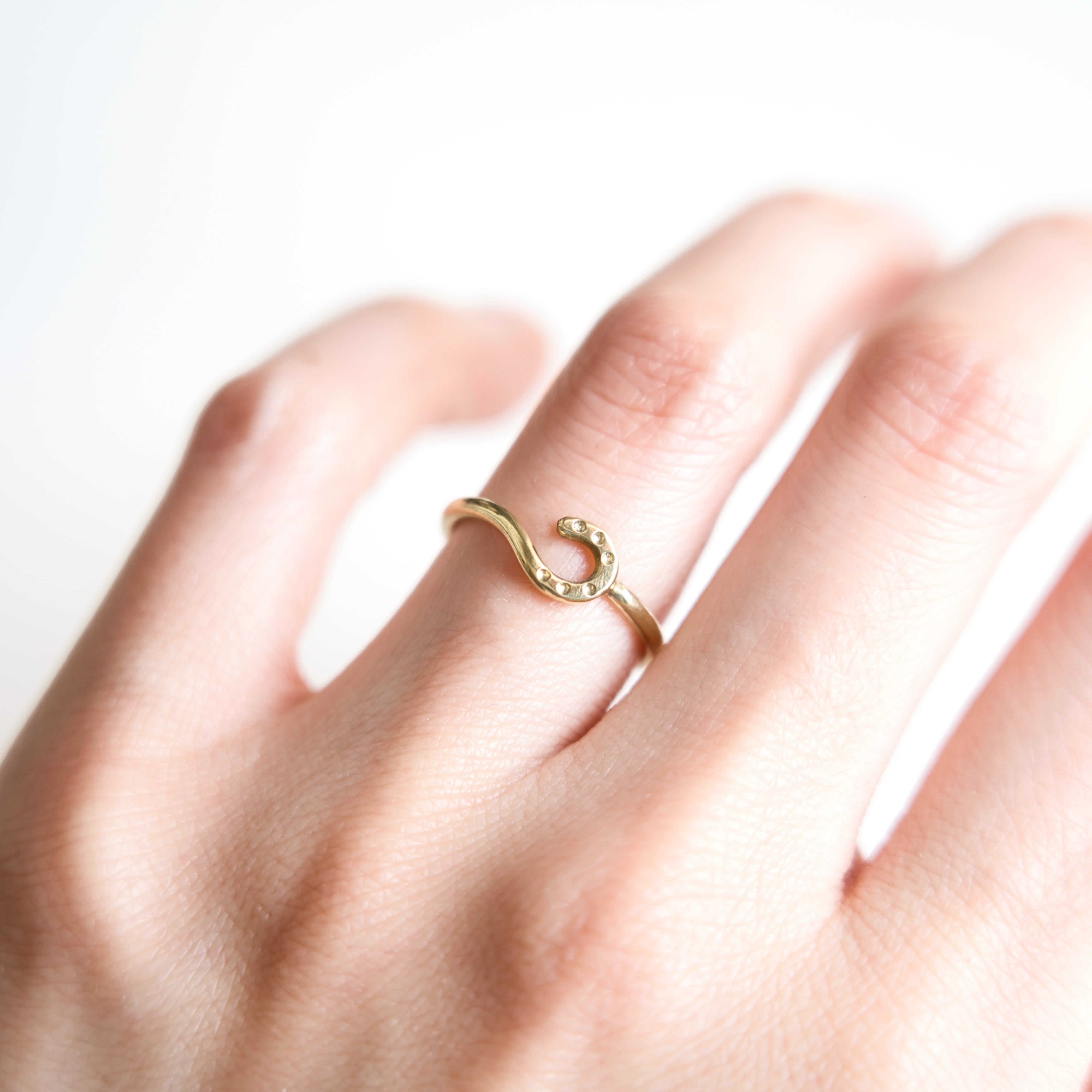 馬蹄 横リング 真鍮 | norim