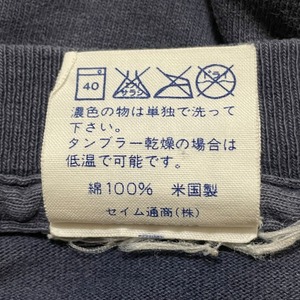 【STARTER】 90s USA製 Tシャツ スクールロゴ くすみカラー ブルーグレー Lサイズ US古着