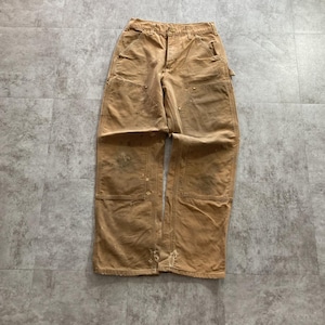 00s USA製 ブラウン ダブルニー Carhartt B01