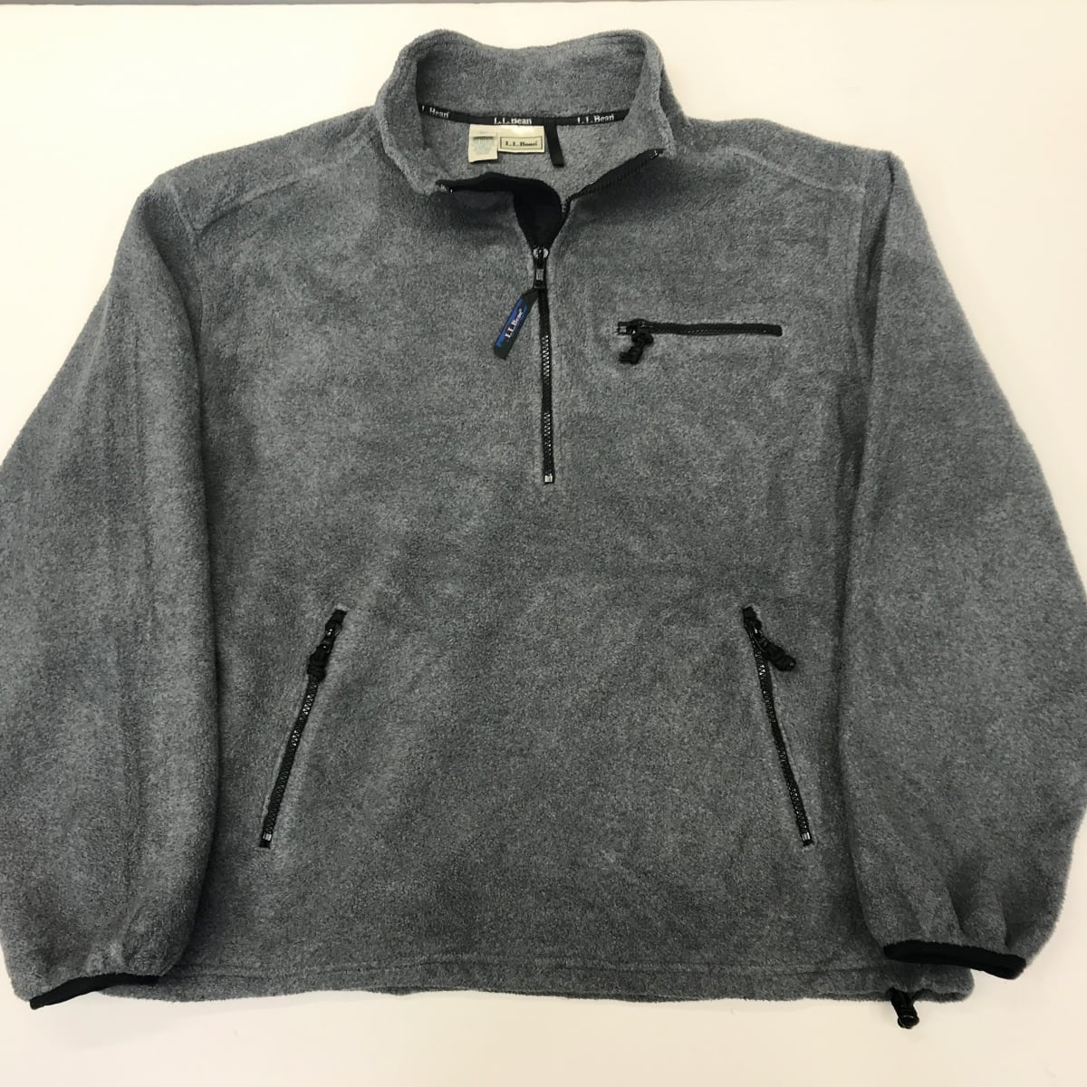 [SALE]11/27迄　期間限定価格　LLBEAN エルエルビーン 90〜00年代 ハーフジップ プルオーバー フリース グレー XXL