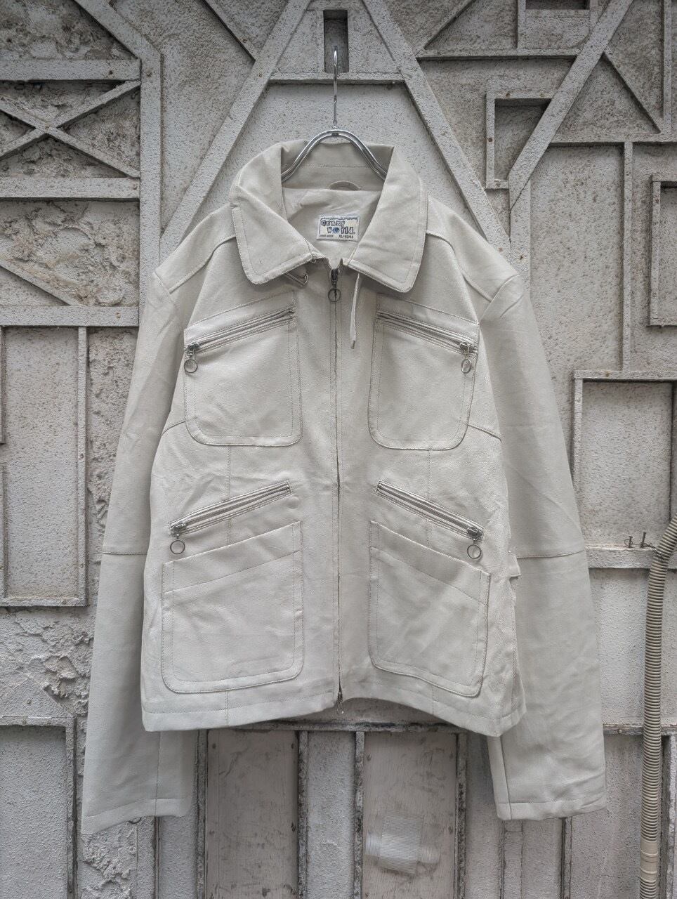 "CRAZY WORLD JUNGE MODE" fake leather jacket
