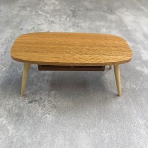 020-30185　ミニチュア家具　＊1/12サイズ＊ table&chair　ソファテーブル　ナチュラル