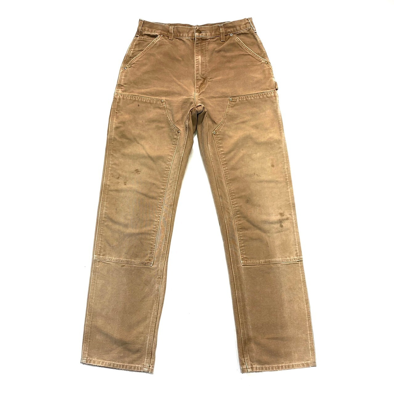 USA製 Carhartt カーハート ダブルニー ダック地ワークパンツ 