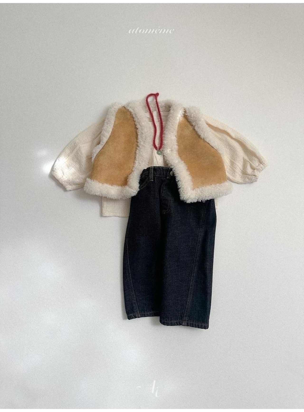 〖取寄〗韓国子供服 / 26winter / atomeme / リバーシブルムートンジャケット / キッズ *S~XL*