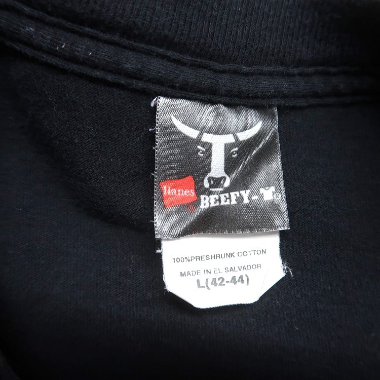 古着 HANES ヘインズ USMC アメリカ海兵隊 プリントTシャツ ブラック