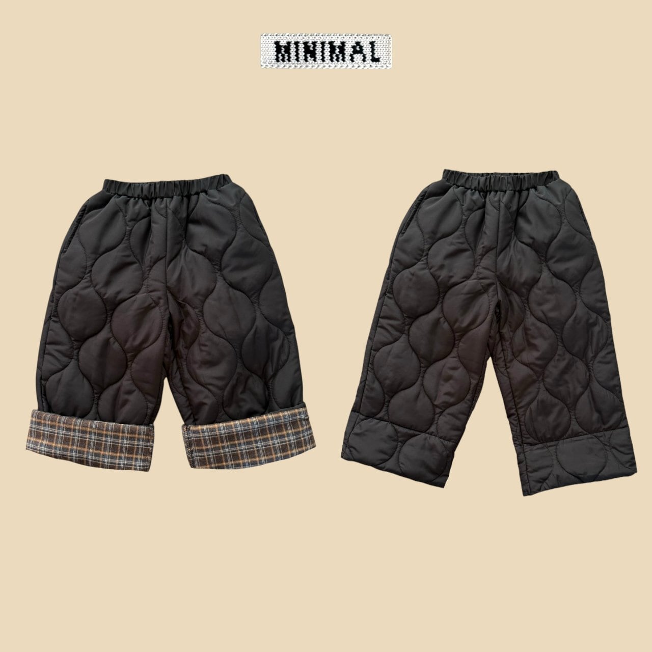 up-down quilted pants【minimal】 ※12月下旬~1月上旬発送予定