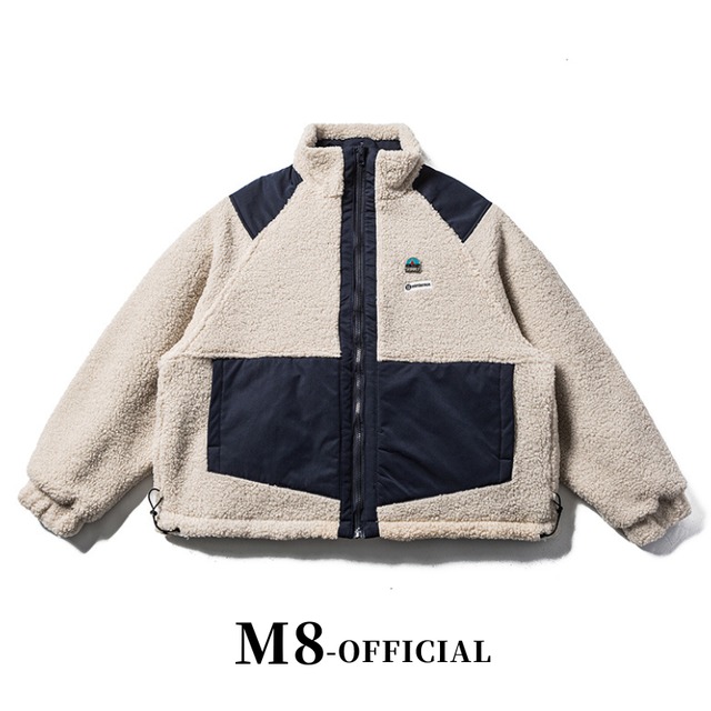 reversible boa blouson 2color M0497