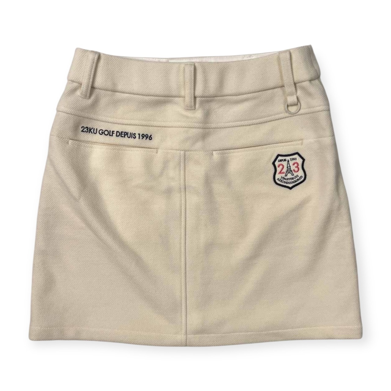 23区 GOLF ニジュウサンク ゴルフ ミニ スカート サイズ 58 /アイボリー系/レディース/オンワード樫山