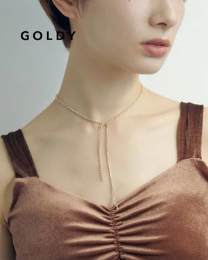 GOLDY/ゴールディ/ビジュー レーン リンキング ネックレス/アクセサリー/3240404【追跡可能メール便180円】