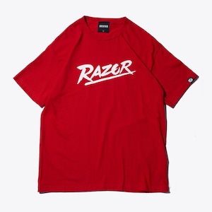 RAZOR SLASH LOGO T-SHIRT  RED