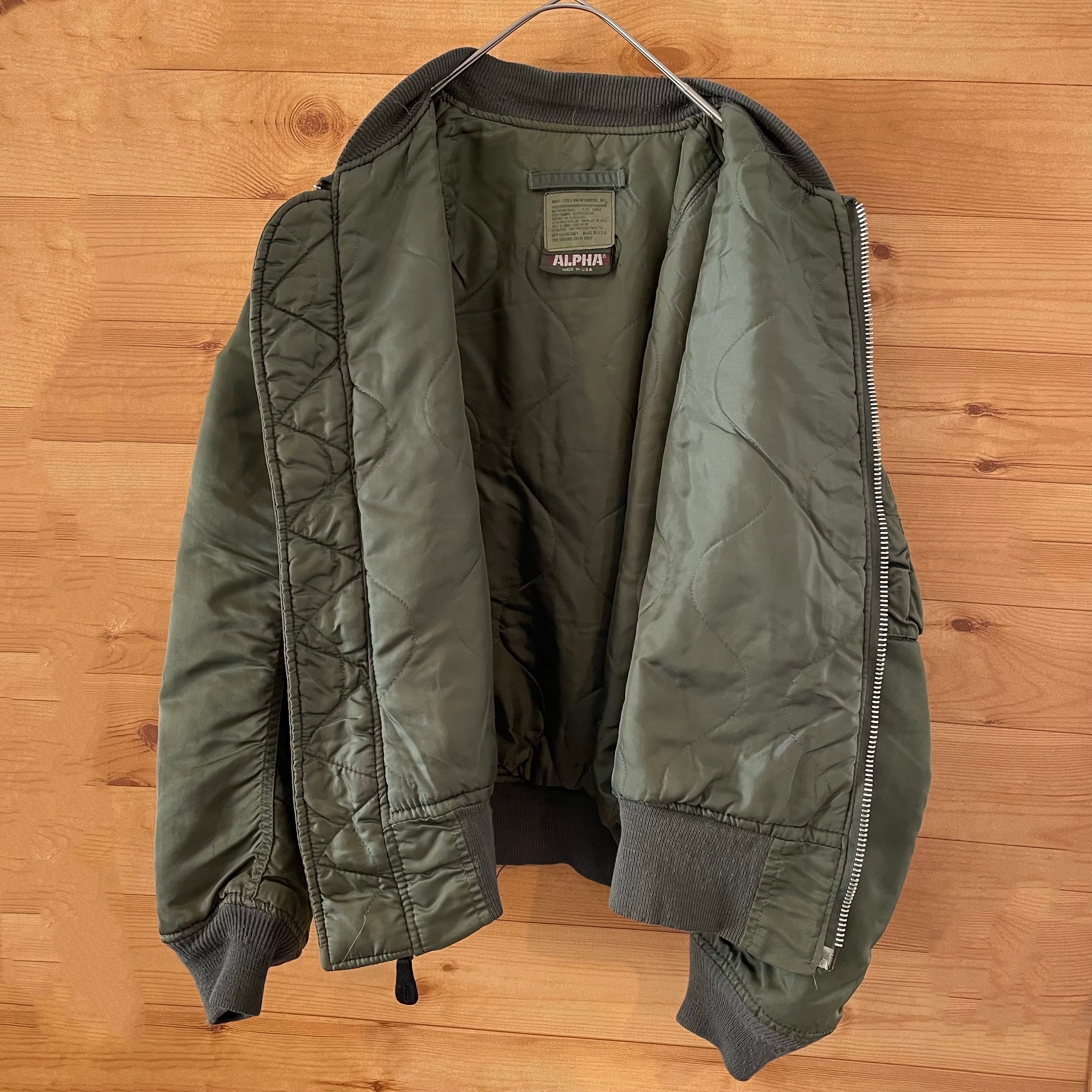 Alpha Industries】80s USA製 旧タグ MA-1 レプリカ フライト