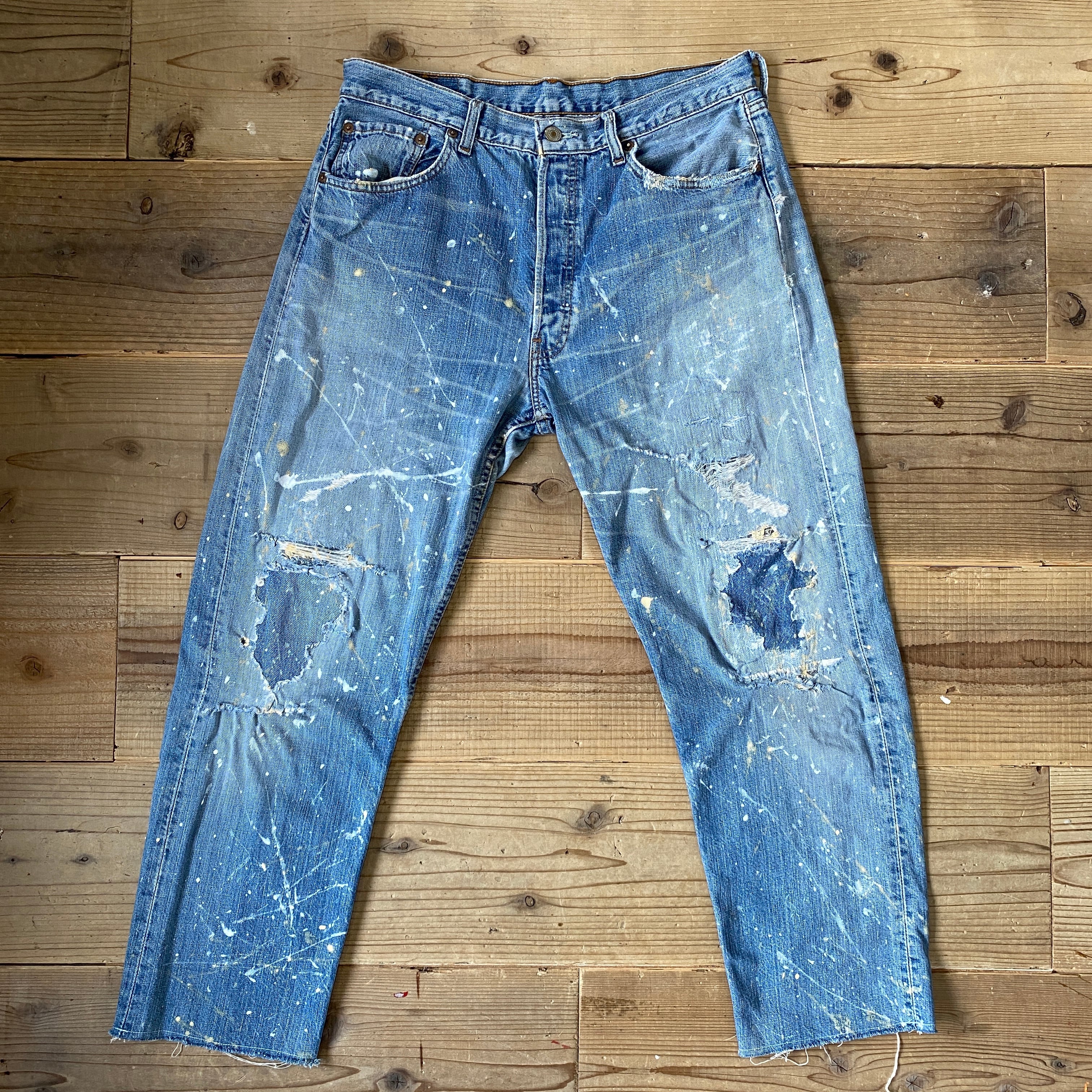 Levi's 501 リーバイス テーパード リメイク デニム W34