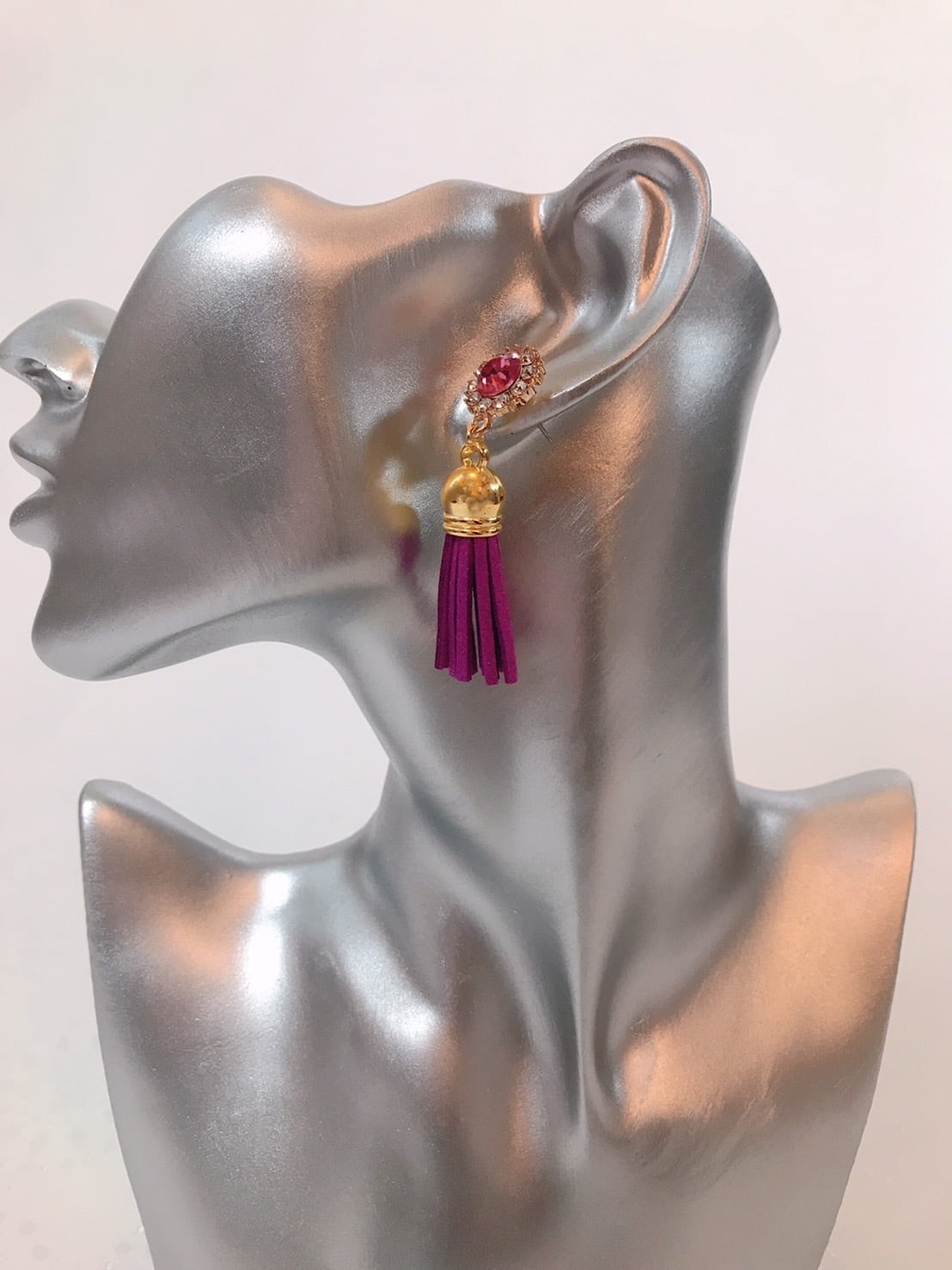 flower tassel earrings♡タッセルピアス 全2色 | Lotus Nina
