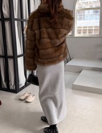 【25aw】裏起毛・Waist-Rib Long Skirt_3colors