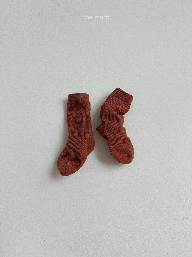 《予約》送料無料【minirobe】Basic Waffle Socks 3 Set