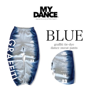 graffiti tie-dye dance sweat pants