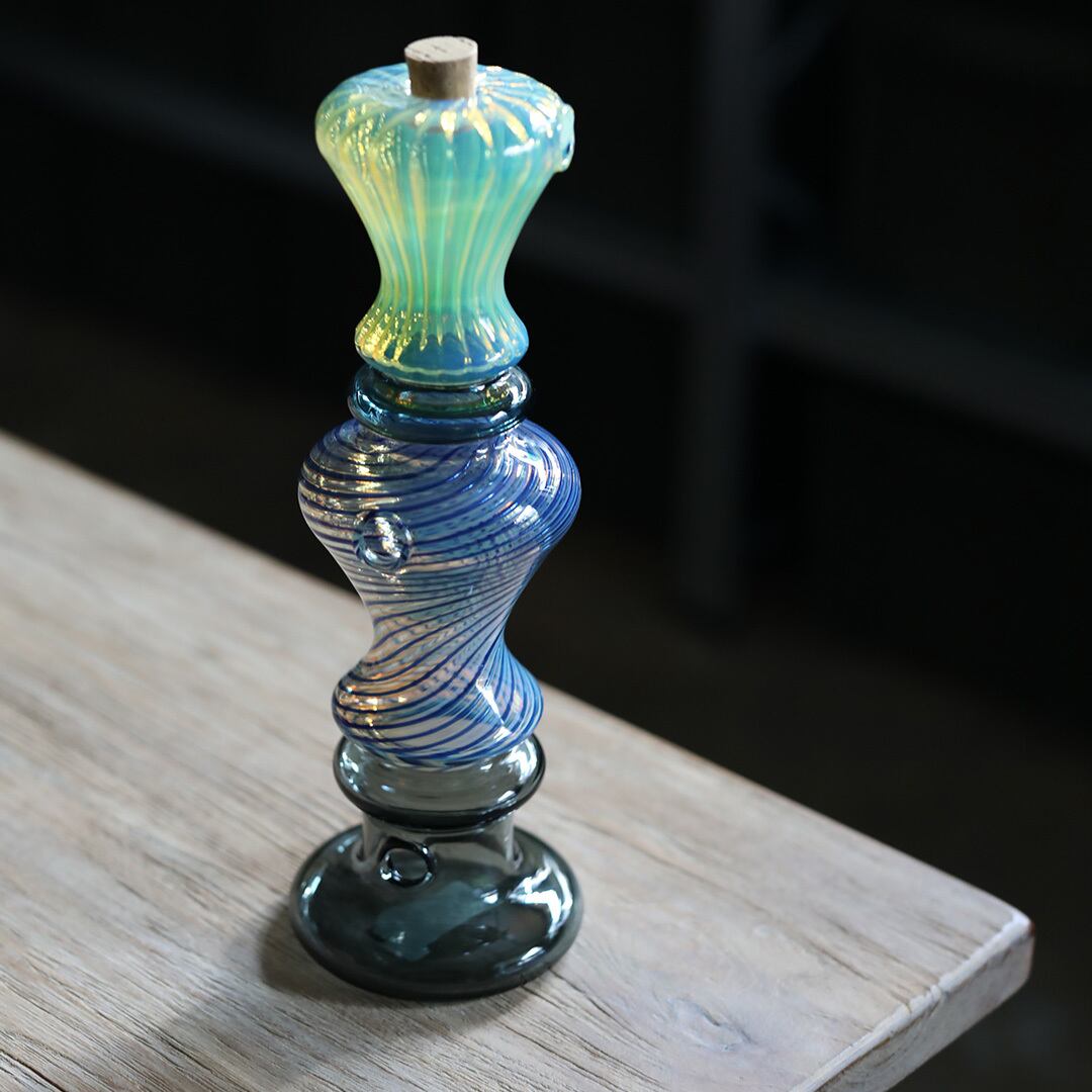 パイレックス ガラス ハンドメイド インテリア 雑貨 美品