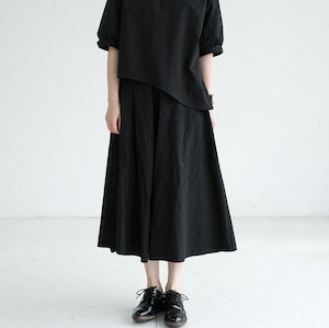 pure washable high waist a-line skirt 2colors【2025052101】