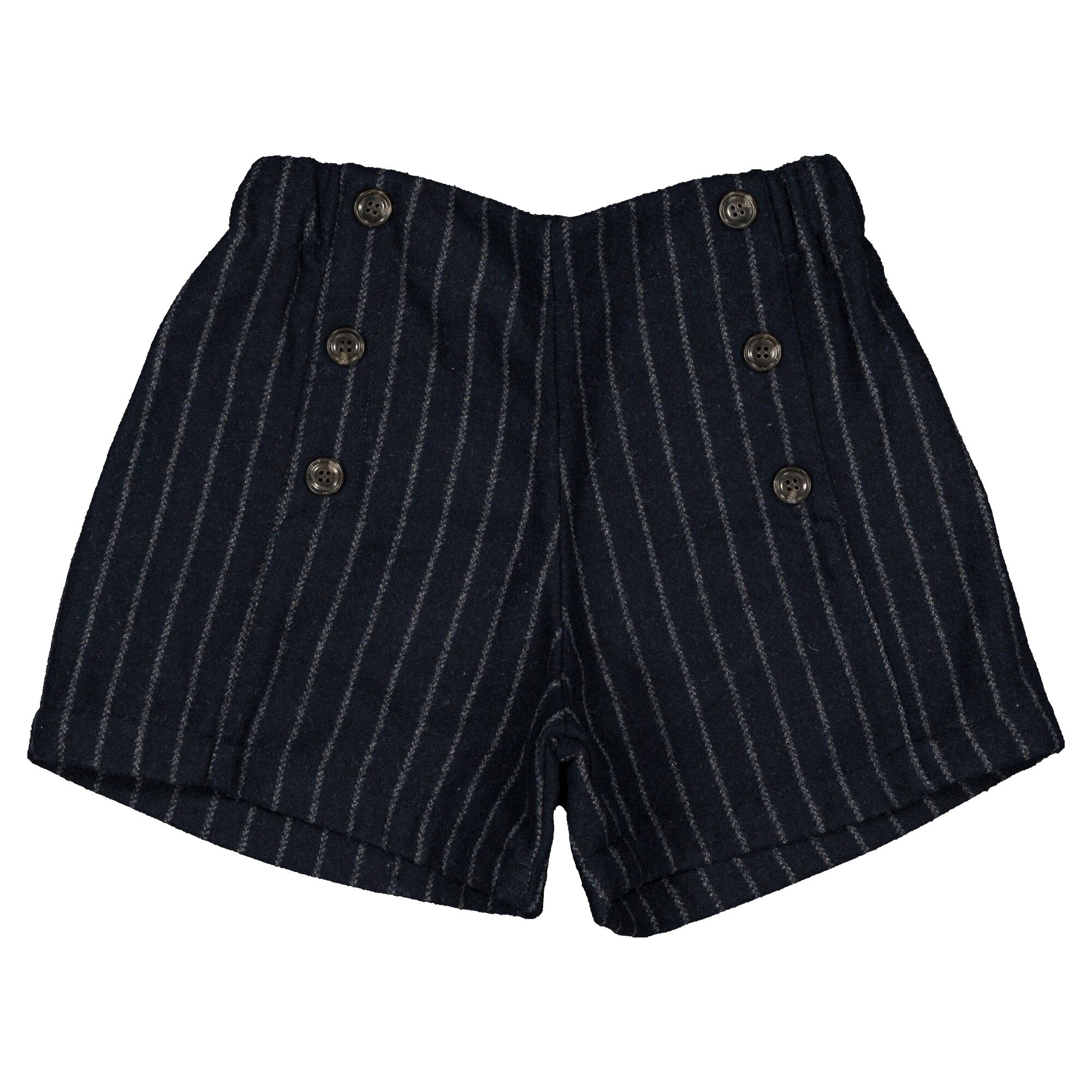 【予約・特典あり】Maison Marelle / Short SEVRES- navy stripes / 10Y~12Y