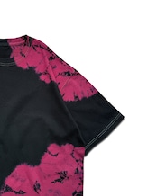 【2着限定販売 / 最短即日発送】黒染めタイダイ半袖Tシャツ ピンクラグーン
