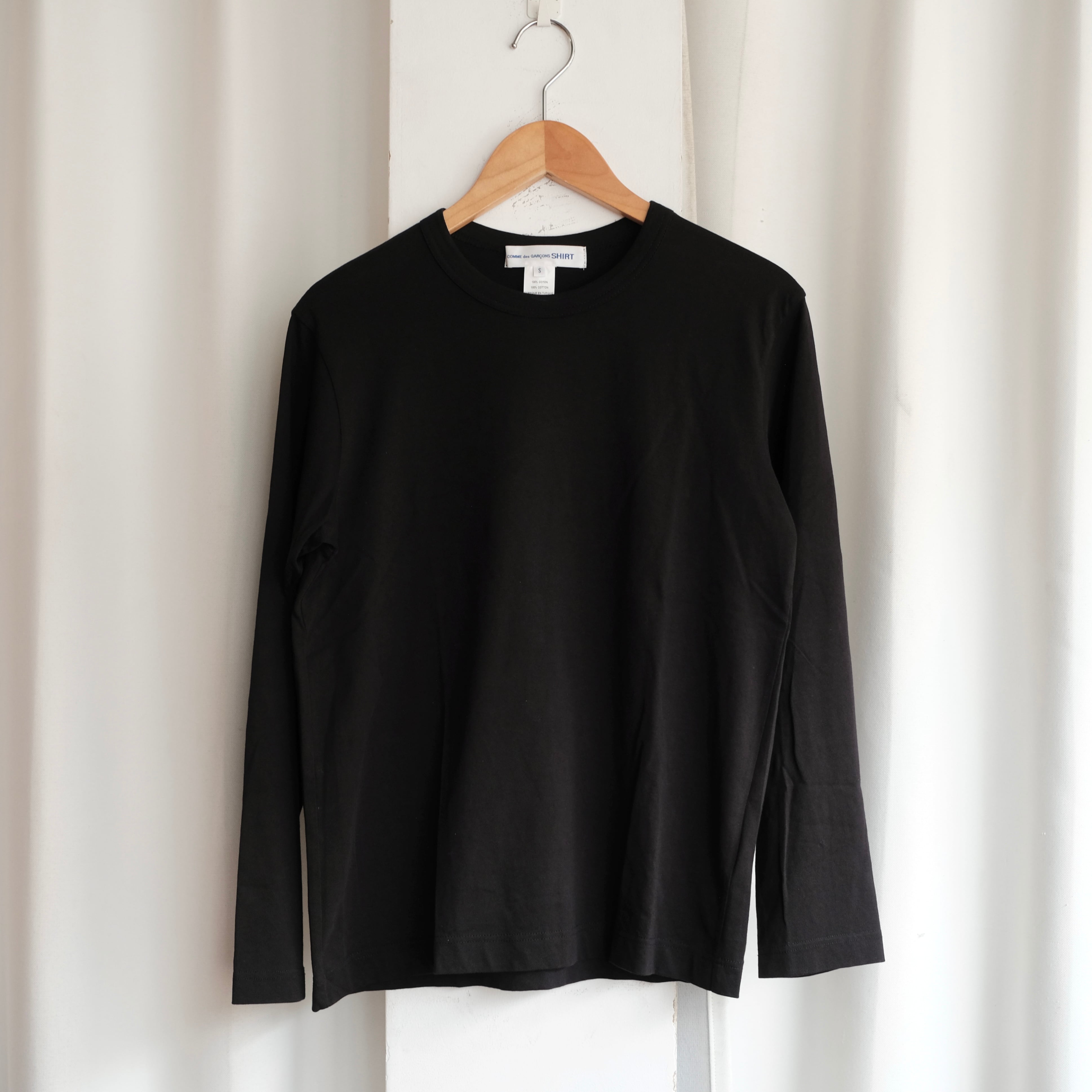 希少 09 初期 BLACK COMME des GARÇONS ロングTシャツ COMME des GARCONS SHIRT LONG SLEEVE T-SHIRT | safarionline
