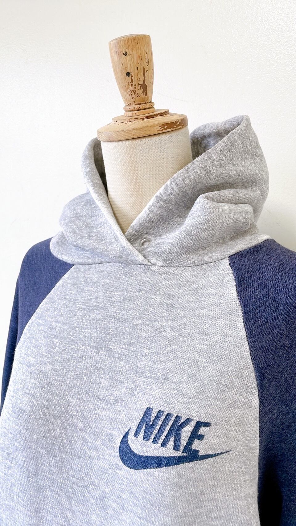 70年代～ NIKE 2トーンラグランスリーブスウェットパーカー USA製  