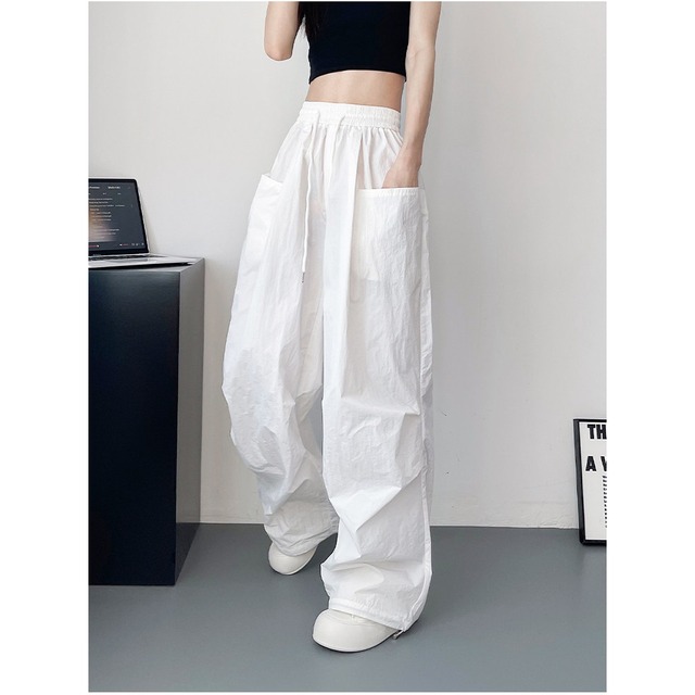 ドローストリングユーティリティボリュームパンツ 4col R02354