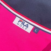 FILA GOLF フィラ ゴルフ 半素 ハーフジップ プルオーバー シャツ L/ピンク メンズ ゴルフ